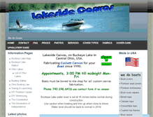 Tablet Screenshot of lakesidecanvas.com